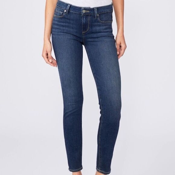 Paige Verdugo Ankle Skinny Dark Blue Jeans Women’s 26 - Picture 1 of 5